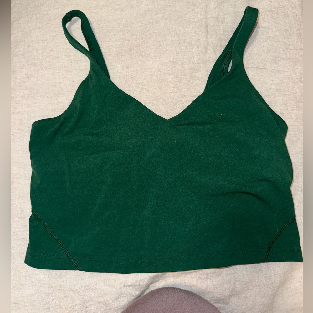 lululemon athletica Forest Green Tank Top